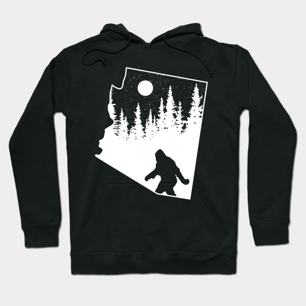 Arizona Bigfoot Gift Hoodie by Tesszero